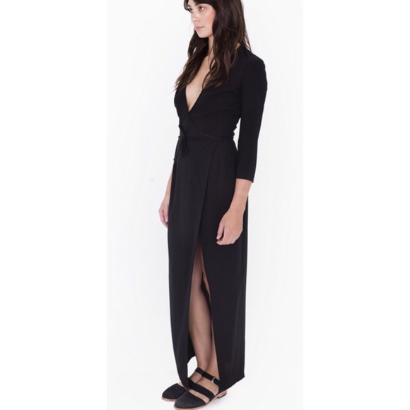 american apparel julliard wrap dress
